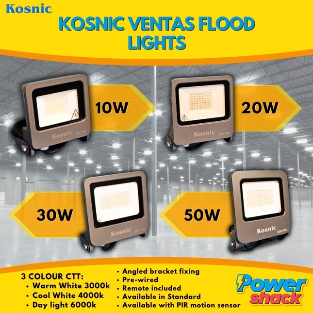 Kosnic Ventas Floodlights Bring More Lighting Options