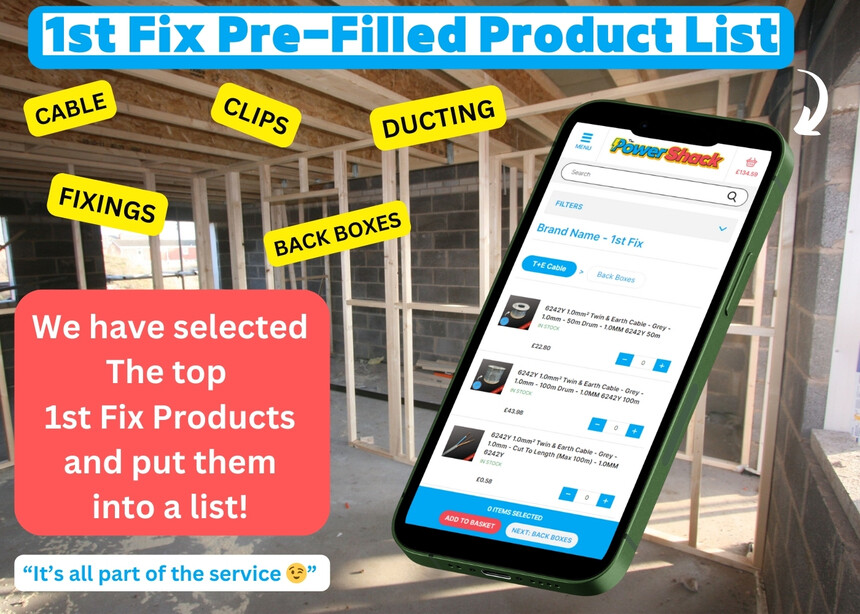 Pre-Loaded Product Lists are now Live!!